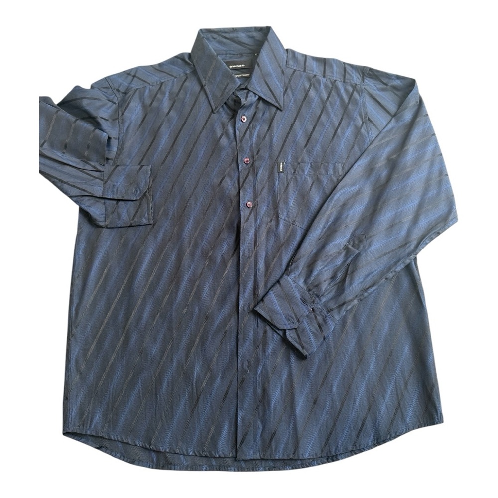 Men's Blue Striped Shirt - NEW
